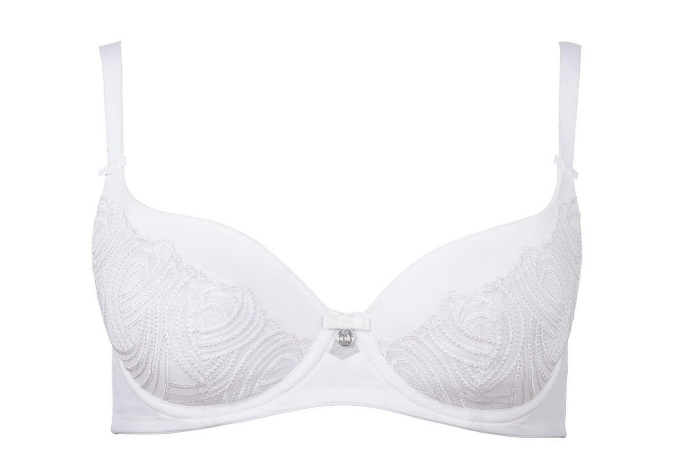 BERLEI Halbschalen-BH Lingerie Heaven Embroidery Schalen BH White 70 B (Schalen BH, 1-tlg., Teilspitze) von BERLEI