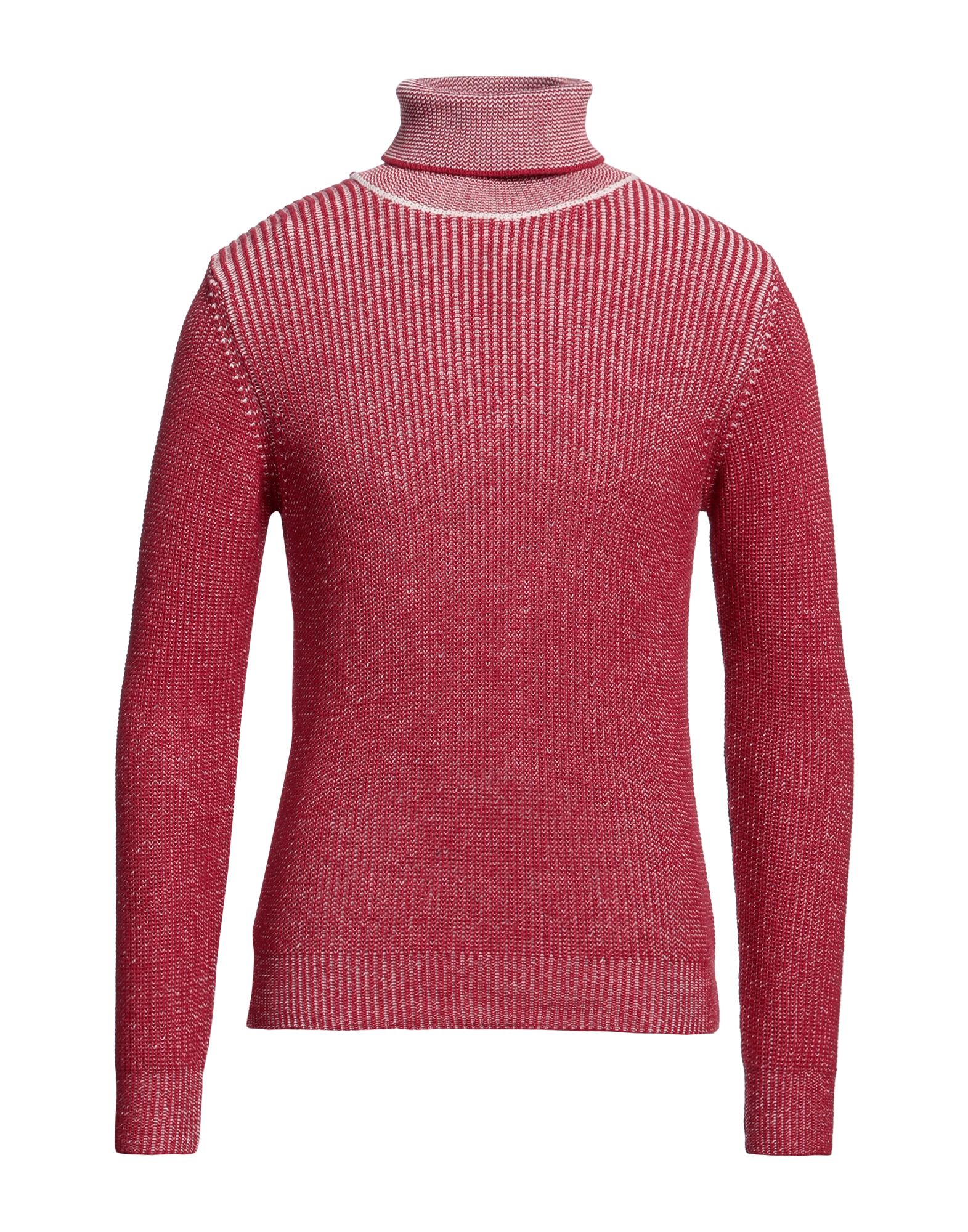 BERNA Rollkragenpullover Herren Rot von BERNA