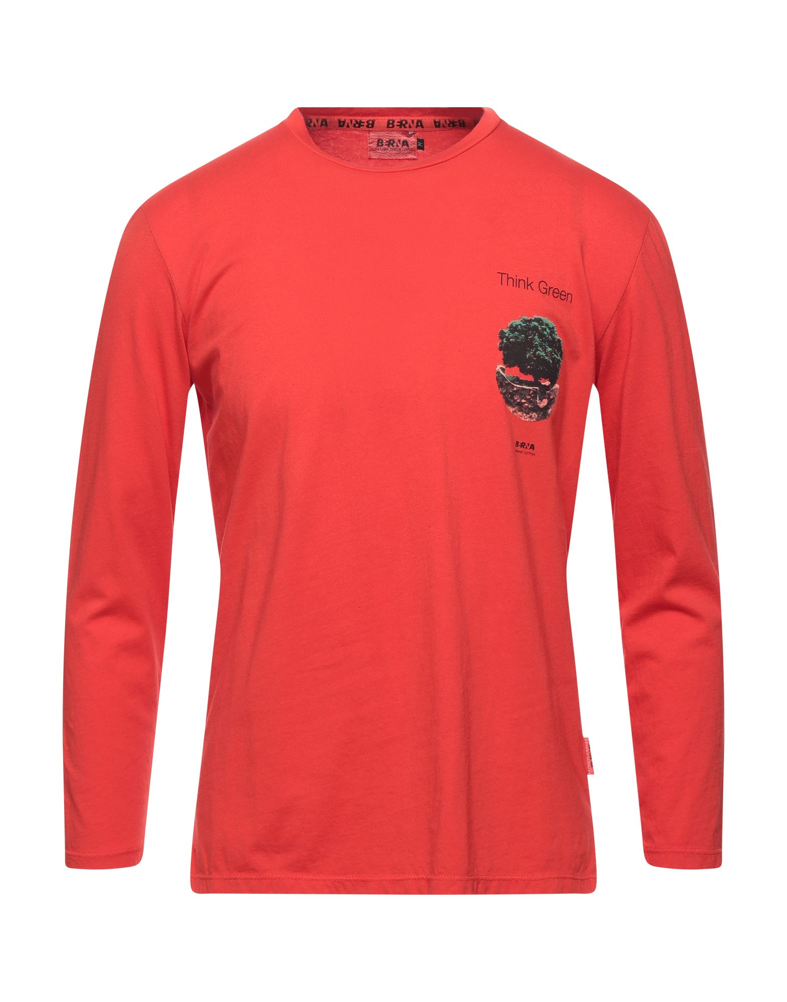 BERNA T-shirts Herren Rot von BERNA