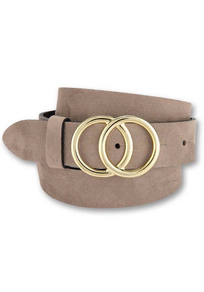 BERND GÖTZ Koppelgürtel mit goldfarbener Schließe in Ringoptik von BERND GÖTZ