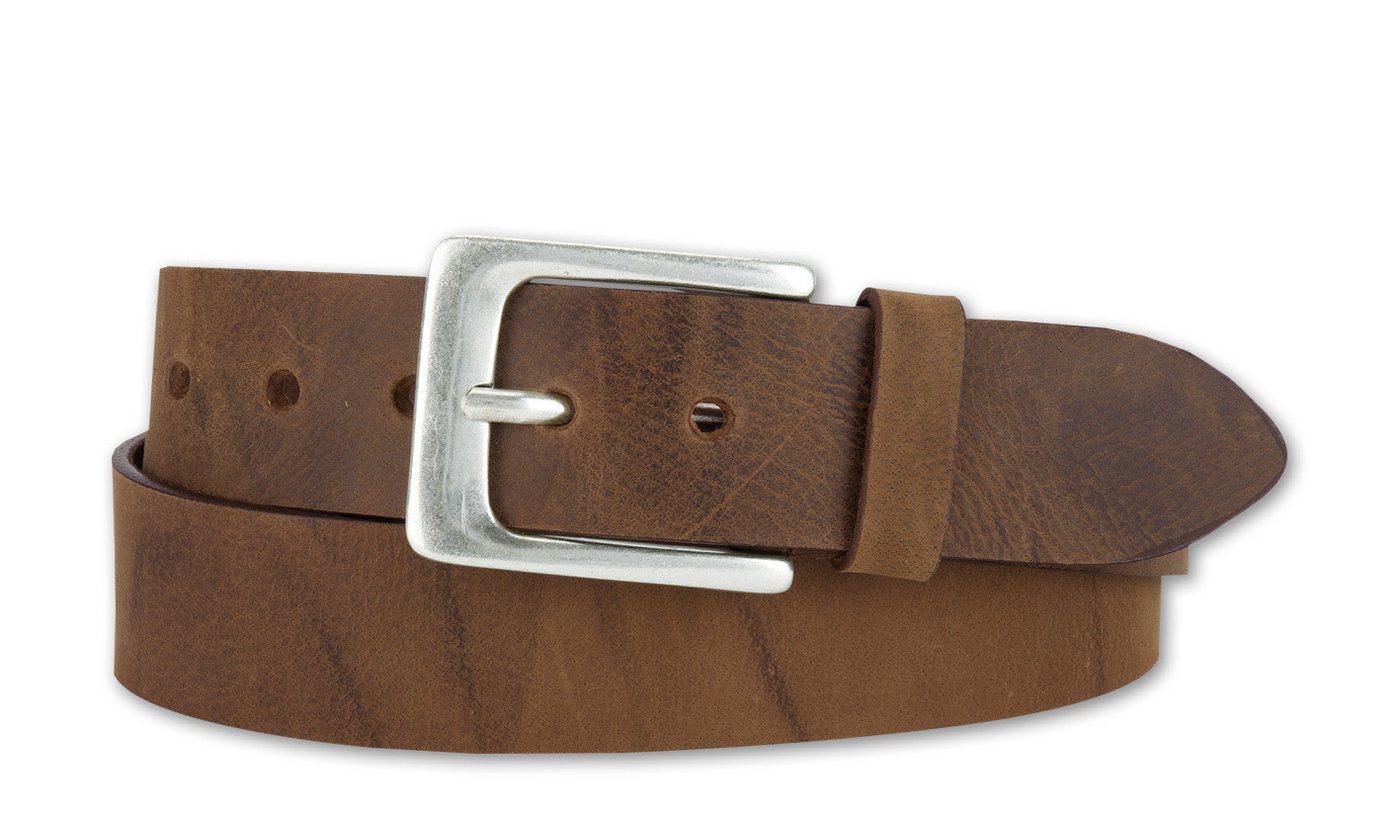 BERND GÖTZ Ledergürtel Ledergürtel aus Büffelleder mit silberner Dornschließe von BERND GÖTZ