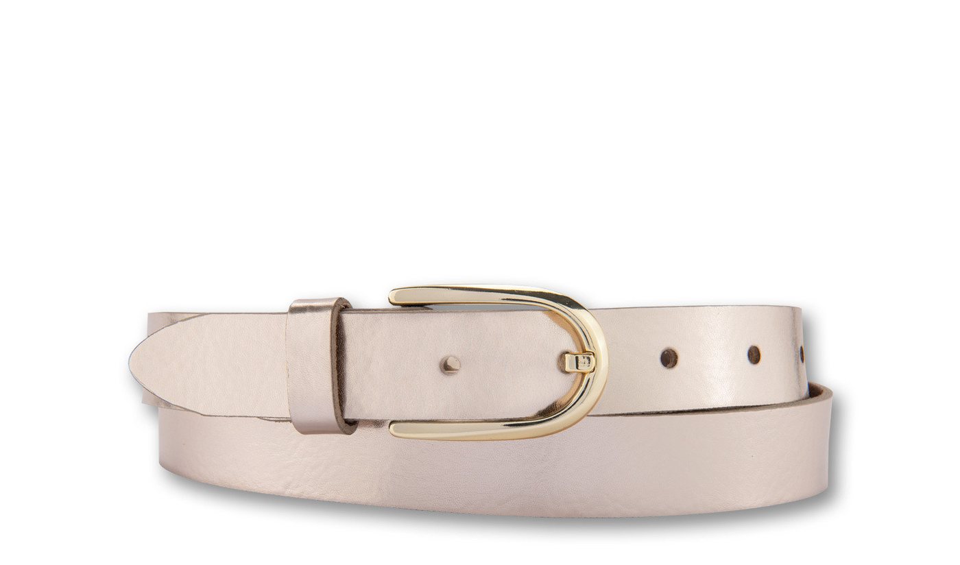 BERND GÖTZ Ledergürtel Ledergürtel im schmalen Stil mit Goldschließe von BERND GÖTZ