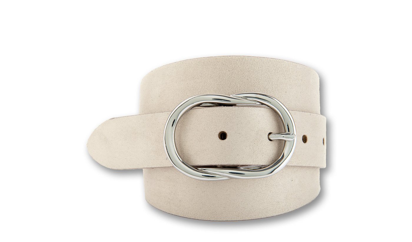 BERND GÖTZ Ledergürtel Ledergürtel in samtigem Velours mit Designschließe von BERND GÖTZ