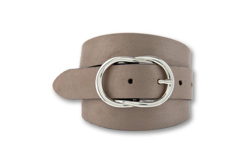 BERND GÖTZ Ledergürtel Ledergürtel in samtigem Velours mit Designschließe von BERND GÖTZ