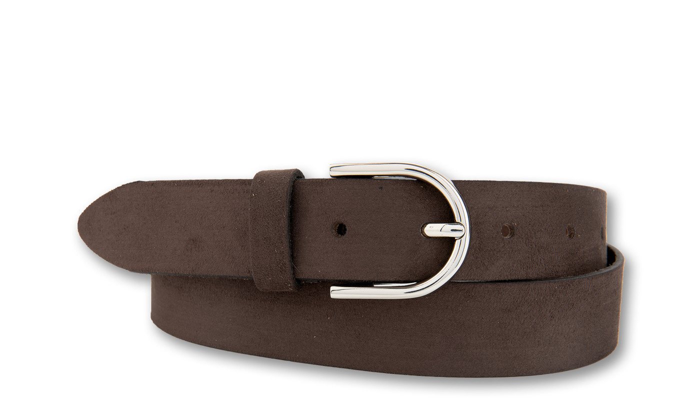 BERND GÖTZ Ledergürtel Ledergürtel mit Velours und Designschließe von BERND GÖTZ
