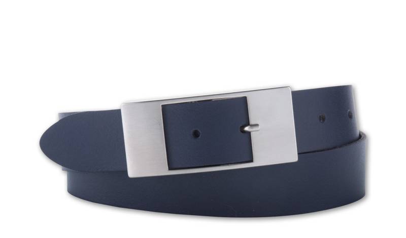 BERND GÖTZ Ledergürtel Ledergürtel mit flacher Rechteckschließe in matter Optik von BERND GÖTZ