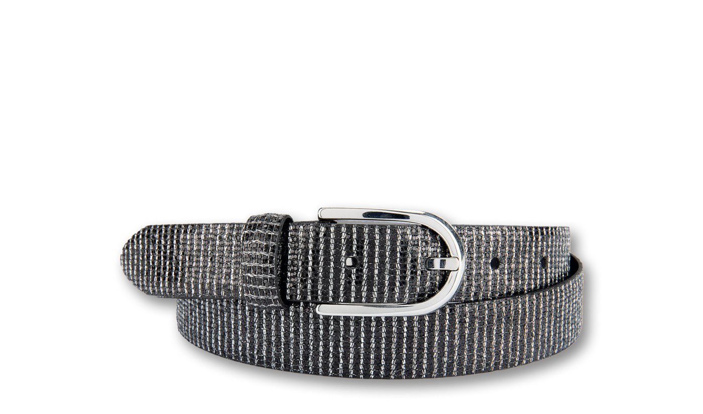 BERND GÖTZ Ledergürtel Ledergürtel mit funkelndem Metallicprint von BERND GÖTZ