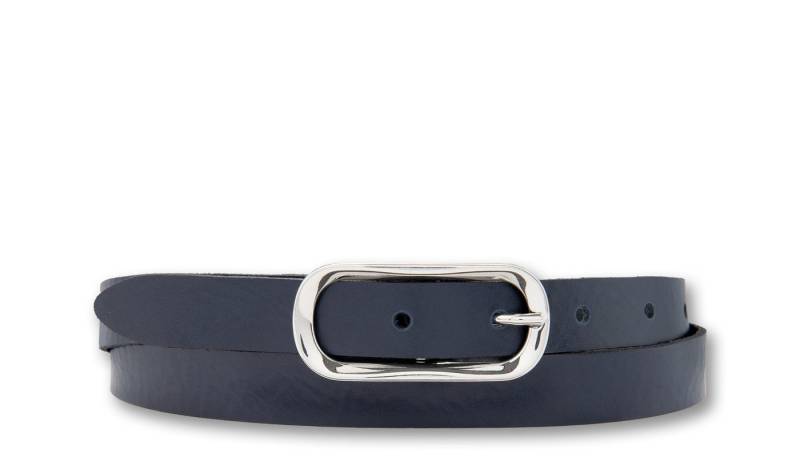 BERND GÖTZ Ledergürtel Ledergürtel mit glänzender, ovaler Blickfangschließe von BERND GÖTZ