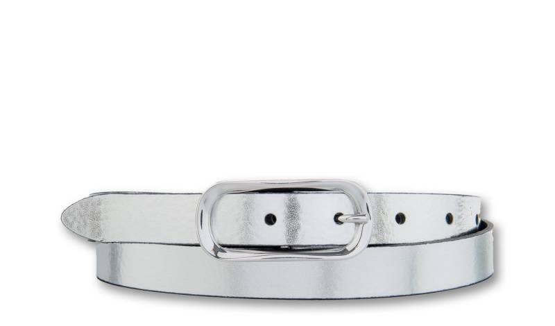 BERND GÖTZ Ledergürtel Ledergürtel mit glänzender, ovaler Blickfangschließe von BERND GÖTZ