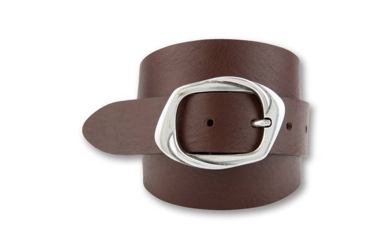 BERND GÖTZ Ledergürtel Ledergürtel mit glänzender Dornschließe in Art-Deco-Stil von BERND GÖTZ