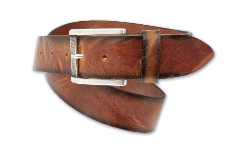 BERND GÖTZ Ledergürtel Ledergürtel mit lebendiger Struktur und Schattenkanten von BERND GÖTZ