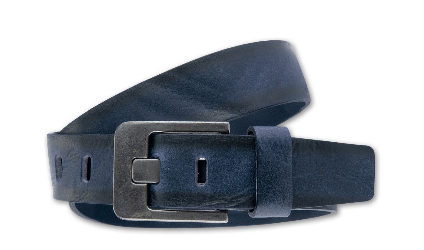 BERND GÖTZ Ledergürtel Ledergürtel mit markanter dunkler Designschließe von BERND GÖTZ