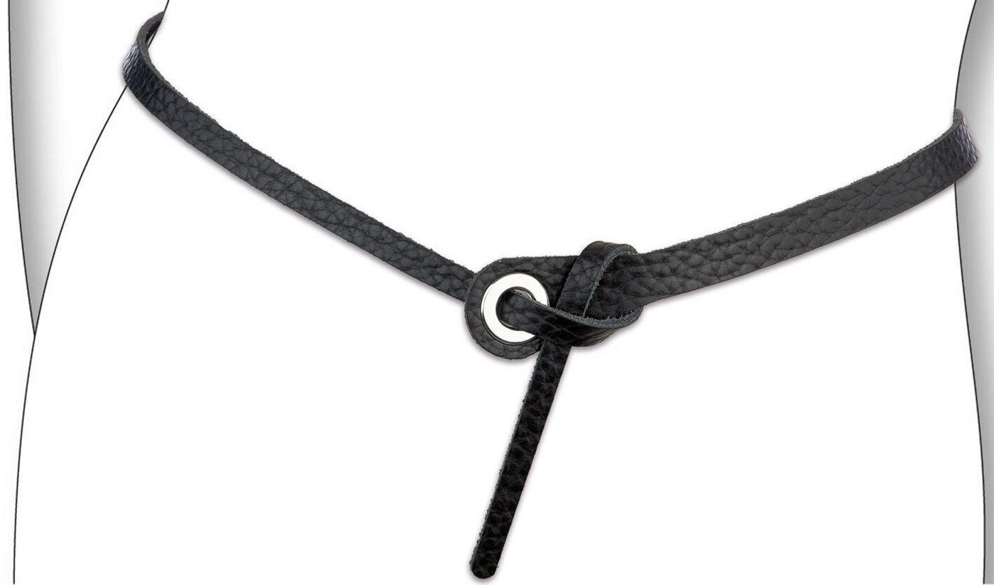 BERND GÖTZ Ledergürtel Ledergürtel mit schnallenloser Schlaufenbindung von BERND GÖTZ