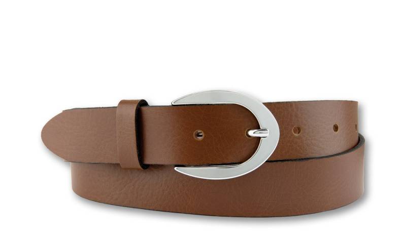 BERND GÖTZ Ledergürtel Ledergürtel mit silberner Dornschließe von BERND GÖTZ