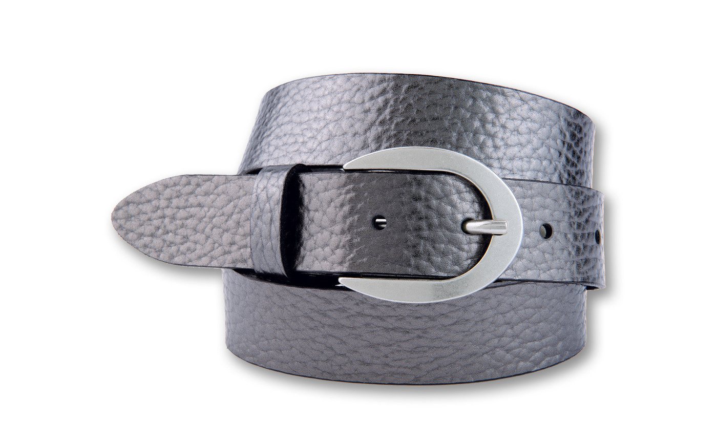 BERND GÖTZ Ledergürtel Ledergürtel mit silberner Schließe von BERND GÖTZ