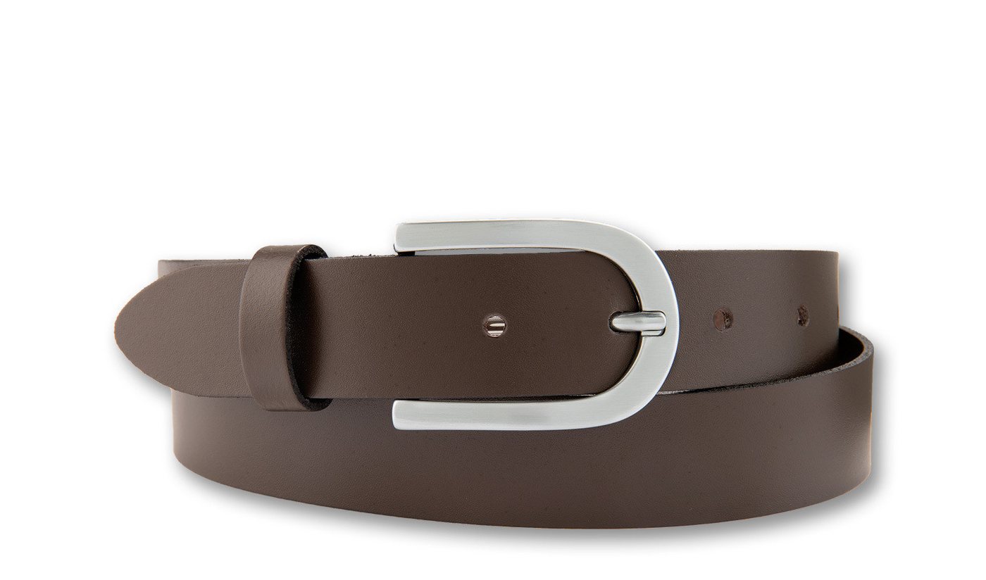 BERND GÖTZ Ledergürtel Ledergürtel mit stilvoller Schließe in Hufeisenform von BERND GÖTZ