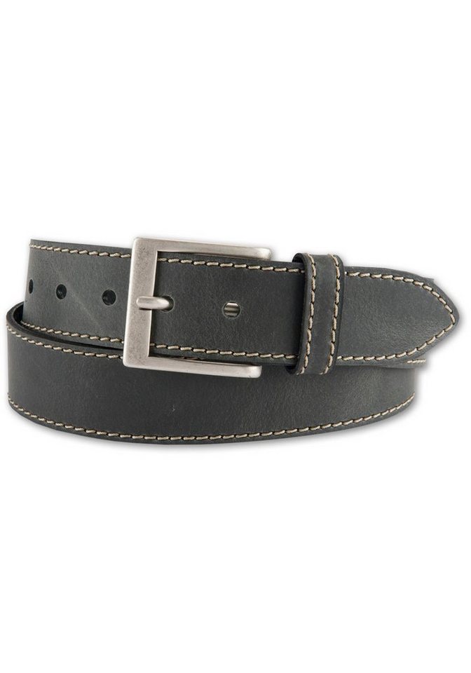 BERND GÖTZ Ledergürtel mit genähtem Kantendesign von BERND GÖTZ