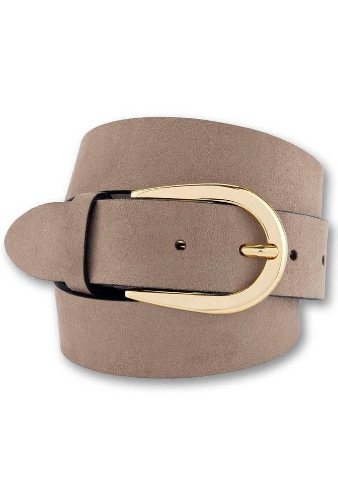 BERND GÖTZ Ledergürtel mit goldener Designschließe von BERND GÖTZ