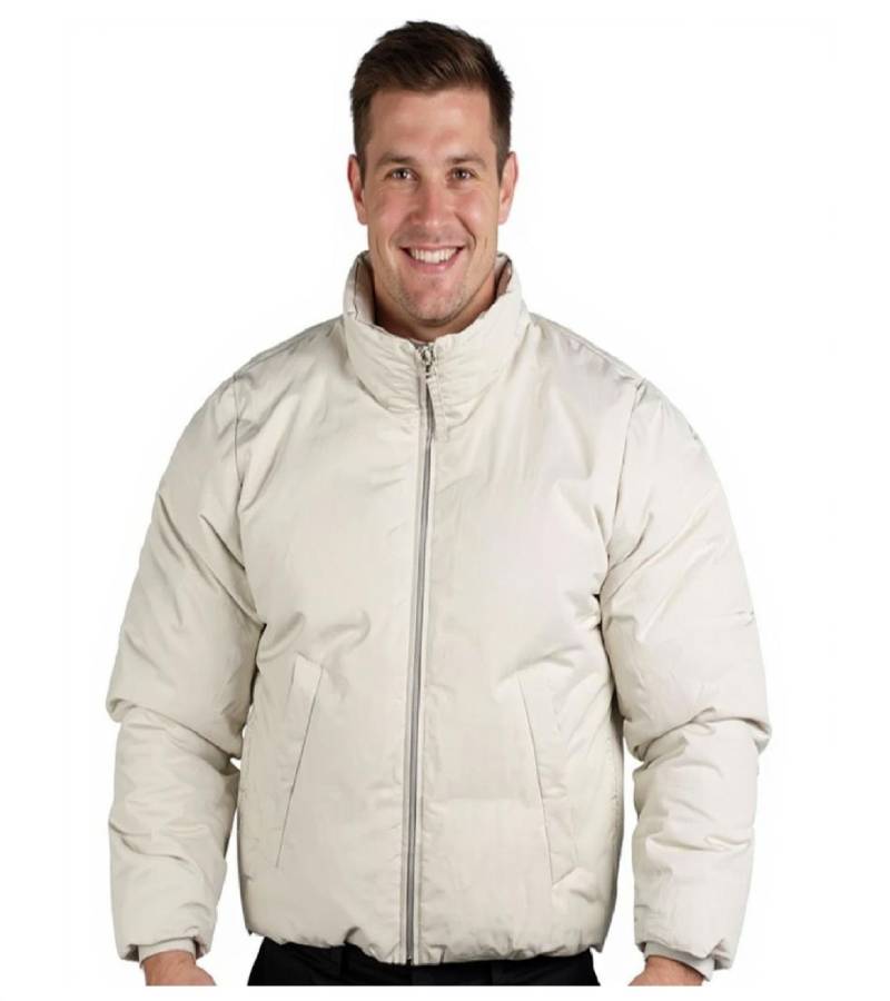 Berner Kühl Herren Puffer-Jacke Winter-Jacke mit Stehkragen Outdoor-Jacke Hell-Grau von BERNER KÜHL