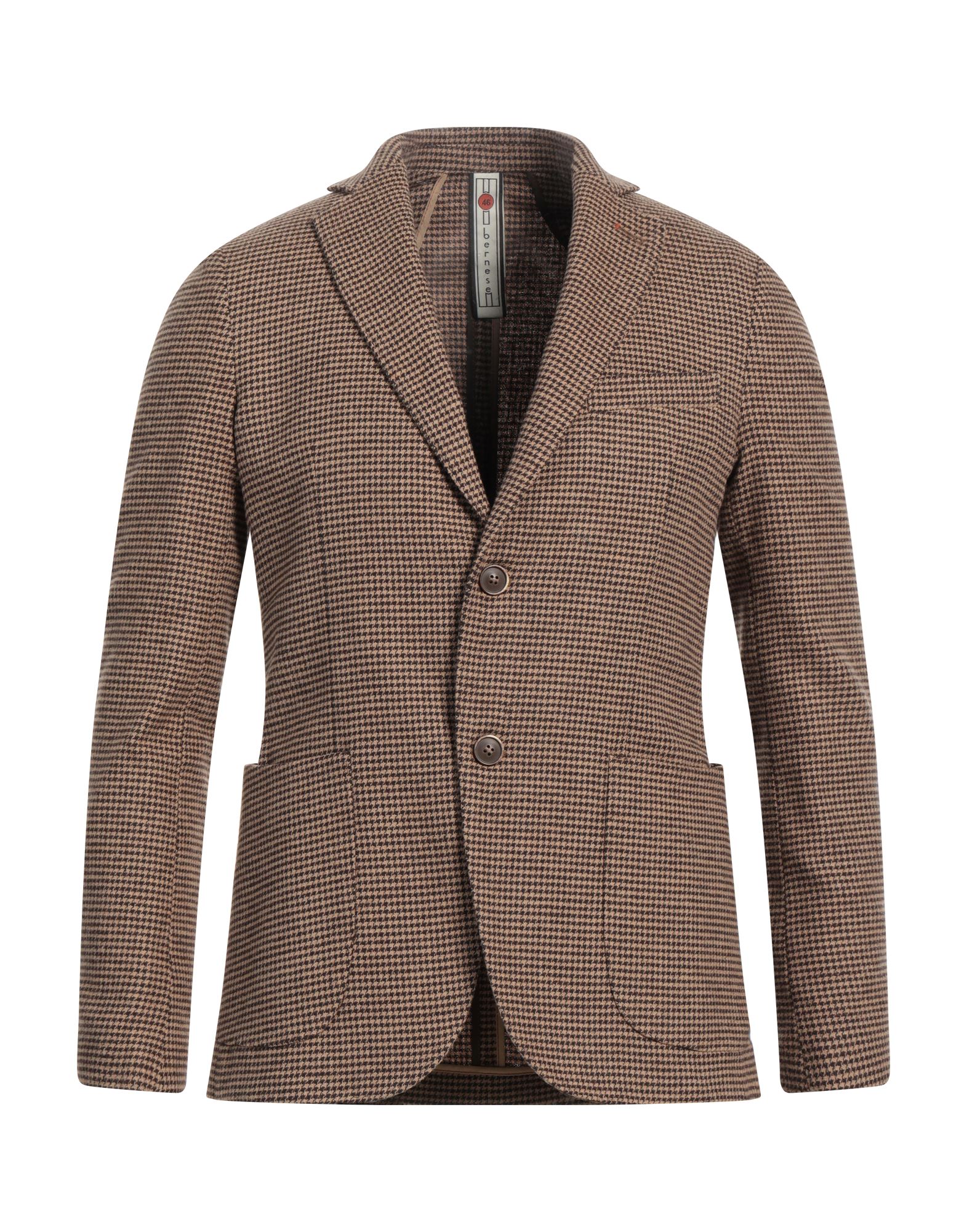 BERNESE Milano Blazer Herren Kamel von BERNESE Milano