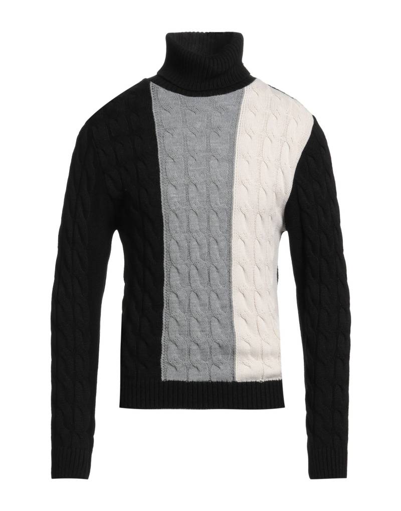 BERNESE Milano Rollkragenpullover Herren Schwarz von BERNESE Milano