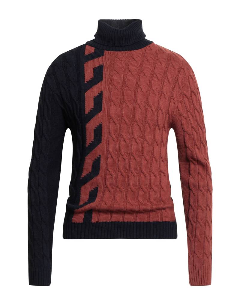 BERNESE Milano Rollkragenpullover Herren Ziegelrot von BERNESE Milano