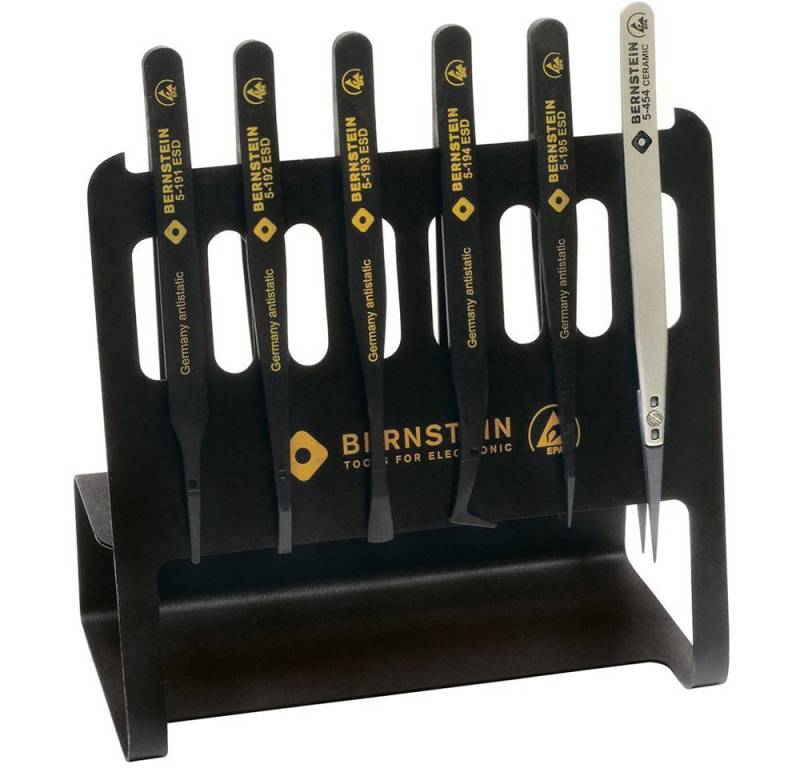 BERNSTEIN TOOLS FOR ELECTRONICS Pinzette Bernstein Tools for Electronics 5-190 V Pinzetten-Set 6teilig von BERNSTEIN TOOLS FOR ELECTRONICS