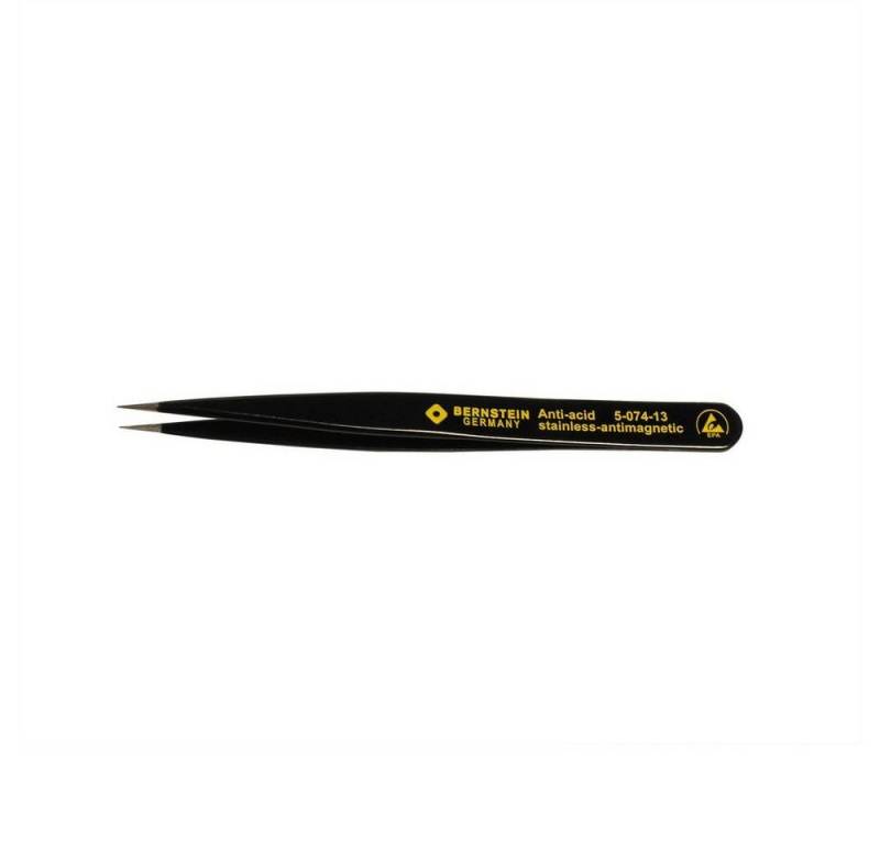 BERNSTEIN TOOLS FOR ELECTRONICS Pinzette SMD-Pinzette, 120 mm, gerade-spitz, mit von BERNSTEIN TOOLS FOR ELECTRONICS