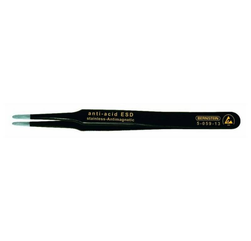 BERNSTEIN TOOLS FOR ELECTRONICS Pinzette SMD-Pinzette flach, runde Spitzen, 2.0 mm breit von BERNSTEIN TOOLS FOR ELECTRONICS