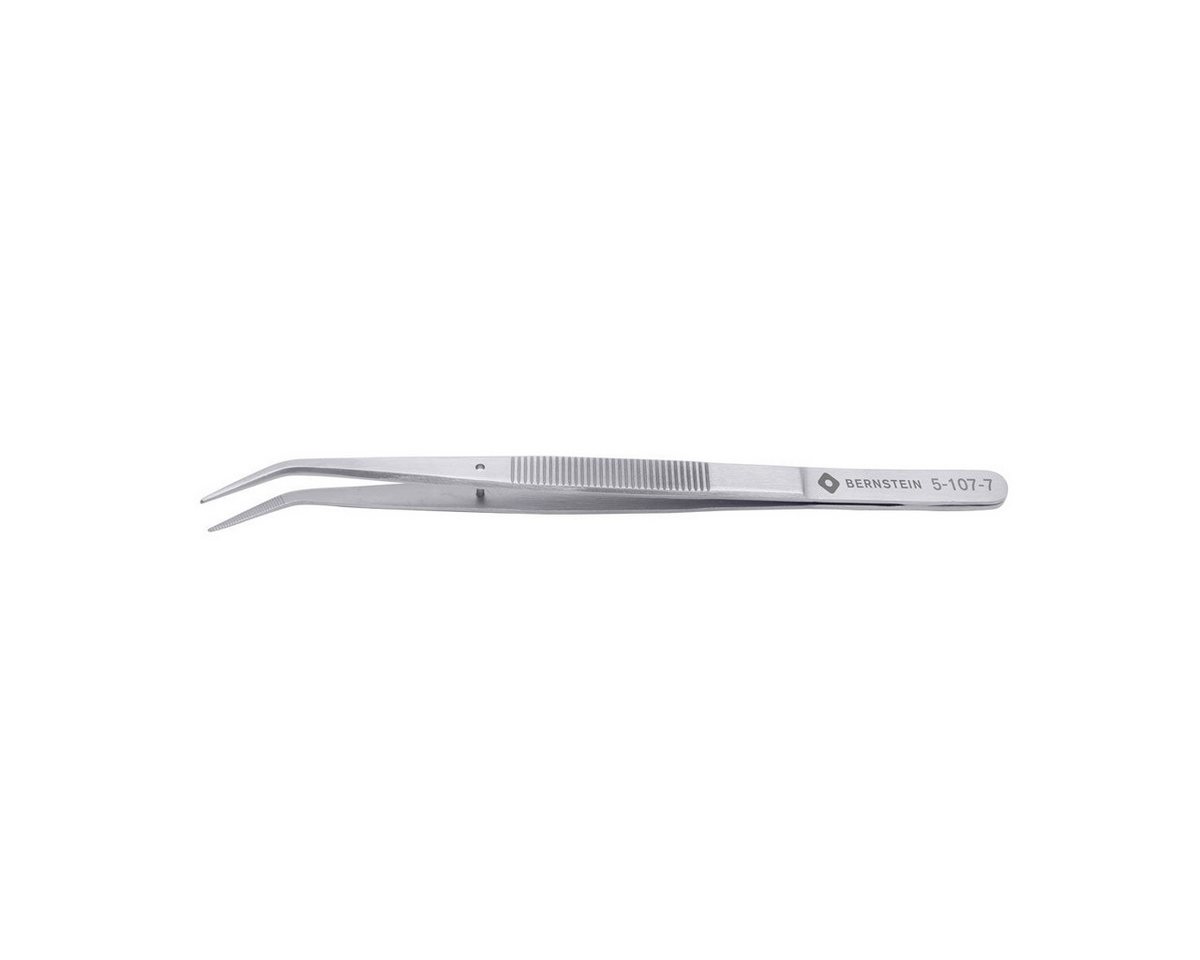 BERNSTEIN TOOLS FOR ELECTRONICS Präzisionspinzette Anatomische Pinzette 150mm 22b Edelstahl mit Führungsstift, gezahnt von BERNSTEIN TOOLS FOR ELECTRONICS