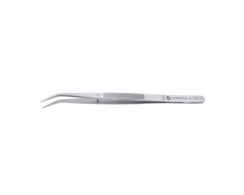 BERNSTEIN TOOLS FOR ELECTRONICS Präzisionspinzette Anatomische Pinzette 150mm 22b Edelstahl mit Führungsstift, gezahnt von BERNSTEIN TOOLS FOR ELECTRONICS