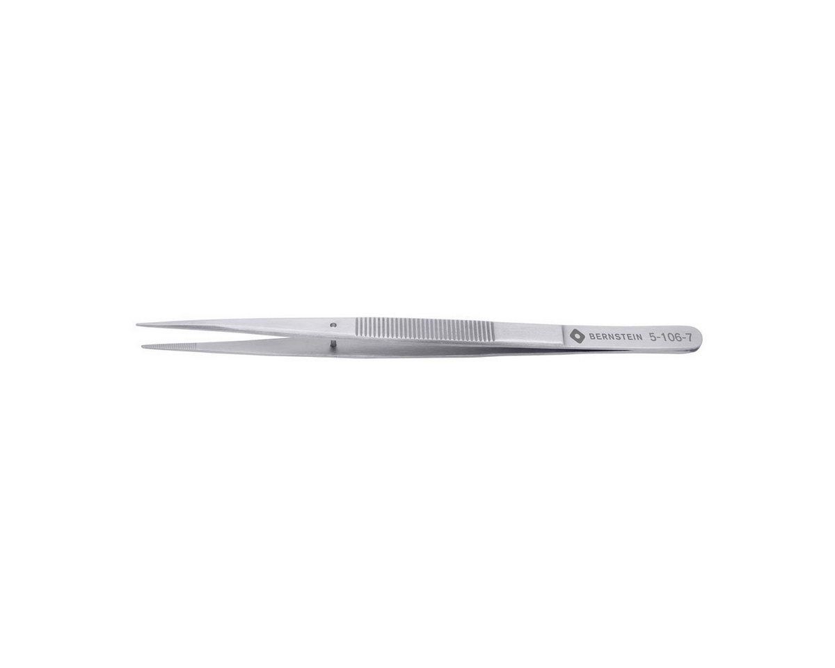 BERNSTEIN TOOLS FOR ELECTRONICS Präzisionspinzette Anatomische Pinzette 155mm 48 Edelstahl mit Führungsstift, gezahnt von BERNSTEIN TOOLS FOR ELECTRONICS