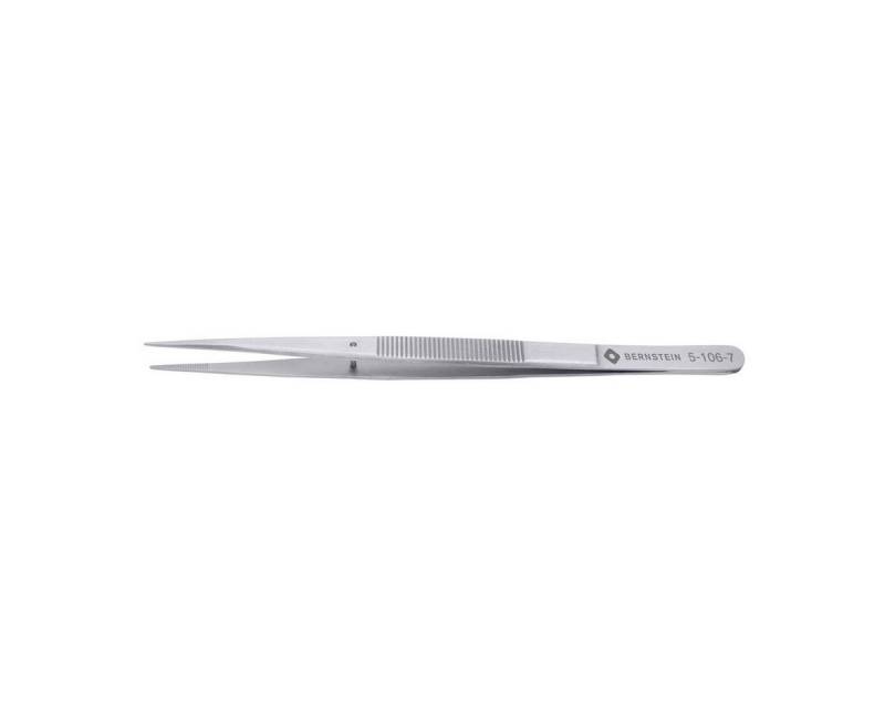 BERNSTEIN TOOLS FOR ELECTRONICS Präzisionspinzette Anatomische Pinzette 155mm 48 Edelstahl mit Führungsstift, gezahnt von BERNSTEIN TOOLS FOR ELECTRONICS