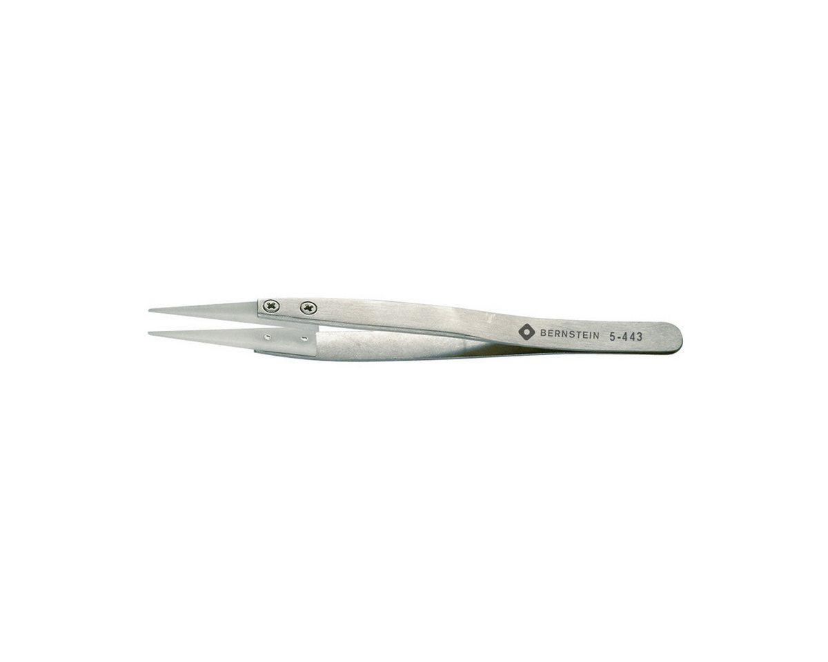 BERNSTEIN TOOLS FOR ELECTRONICS Präzisionspinzette Delrin Pinzette 125mm mit auswechselbaren Spitzen 1,0mm breit, isolier von BERNSTEIN TOOLS FOR ELECTRONICS