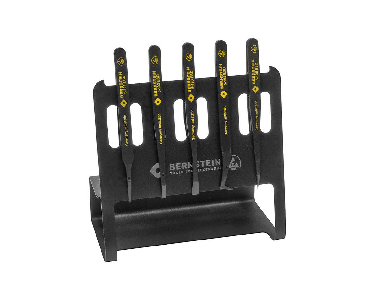 BERNSTEIN TOOLS FOR ELECTRONICS Präzisionspinzette ESD Kunststoff Präzisionspinzetten Satz VARIO 5-tlg, ESD Produkt von BERNSTEIN TOOLS FOR ELECTRONICS
