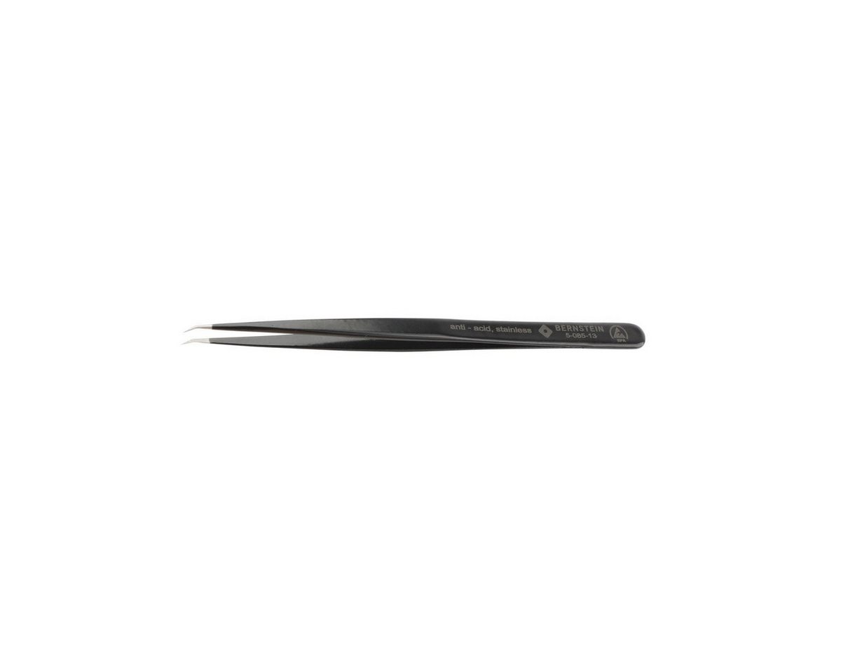 BERNSTEIN TOOLS FOR ELECTRONICS Präzisionspinzette ESD SMD Pinzette 140mm Form SSBB Edelstahl Winkel 30° sehr spitz, able, ESD Produkt von BERNSTEIN TOOLS FOR ELECTRONICS