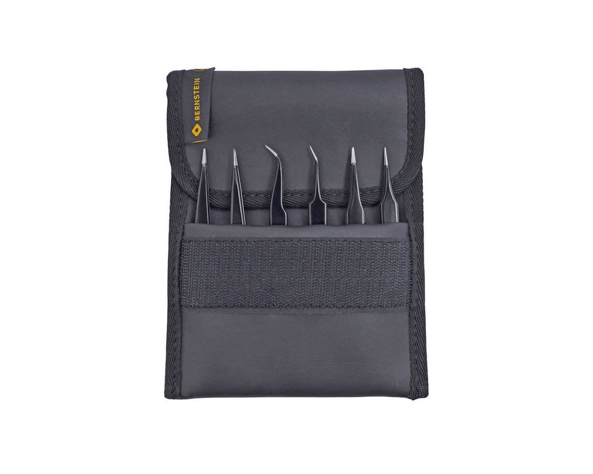 BERNSTEIN TOOLS FOR ELECTRONICS Präzisionspinzette ESD SMD Pinzetten Satz ULTRA FINE 6-tlg, ESD Produkt von BERNSTEIN TOOLS FOR ELECTRONICS