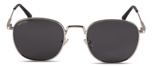 BERTOO Brava Damen Sonnenbrille – Silber – UV400 Schutz, leichter Rahmen, elegantes Design mit goldfarbenem Logo – Italienisches Modeaccessoire mit Stil von BERTOO