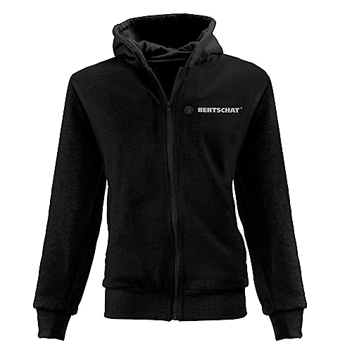 BERTSCHAT Beheizbarer Hoodie Damen – Heizjacke mit 5 Heizzonen & 3 Stufen | Inkl. Powerbank & USB-Ladefunktion | Für Winter & Outdoor | Schwarz | XL von BERTSCHAT