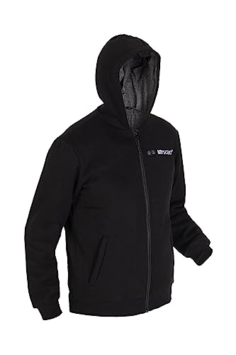 BERTSCHAT Beheizbarer Hoodie Herren – Heizjacke | Heizpullover | Kapuzenjacken mit Powerbank | 10 Heizzonen & 3 Heizstufen | Waschbar | Schwarz | XXXL von BERTSCHAT