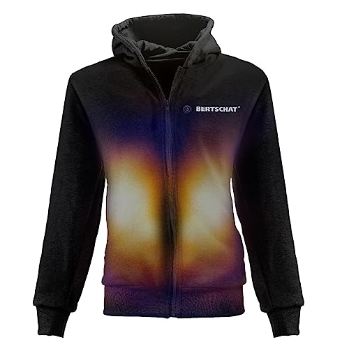 BERTSCHAT Damen Heizweste - Heizpullover mit 10 großen Heizelementen, Drei Heizstufen, Waschbar, Schwarz, L, Winter, Polyester, Cocoon-Schnitt, Kerb-Kragen, Ungefüttert, Outdoor, Kältearbeiter BERTSCHAT Damen Heizweste - Heizpullover mit 10 großen Heizelementen, Drei Heizstufen, Waschbar, Schwarz, L, Winter, Polyester, Cocoon-Schnitt, Kerb-Kragen, Ungefüttert, Outdoor, Kältearbeiter von BERTSCHAT