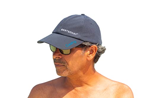 BERTSCHAT Kühlkappe Evaporation - Kühlende Kappe - Kühlende Mütze - Kühlendes Basecap - Basecap Herren - Sonnenschutz Kopf Herren - UV-Schutz - Kühlmütze - Kühl Baseball Kappe - Unisex - Grau von BERTSCHAT
