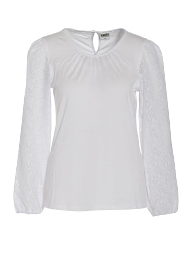 BERWIN & WOLFF TRACHT FOLKLORE LANDHAUS Damen 242621_10_44 T-Shirt, Weiß, 44 EU von Berwin & Wolff