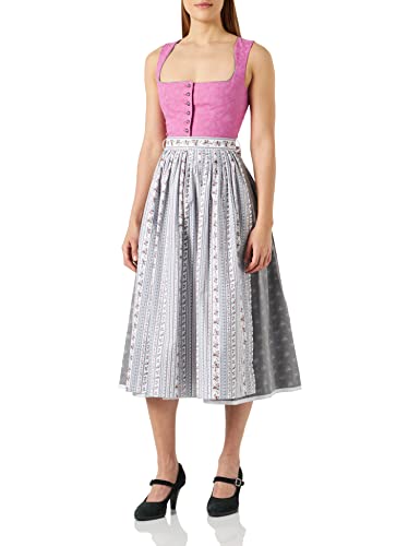 BERWIN & WOLFF TRACHT FOLKLORE LANDHAUS Damen 826077 Kleid, Pink mit Grau, 36 von BERWIN & WOLFF TRACHT FOLKLORE LANDHAUS