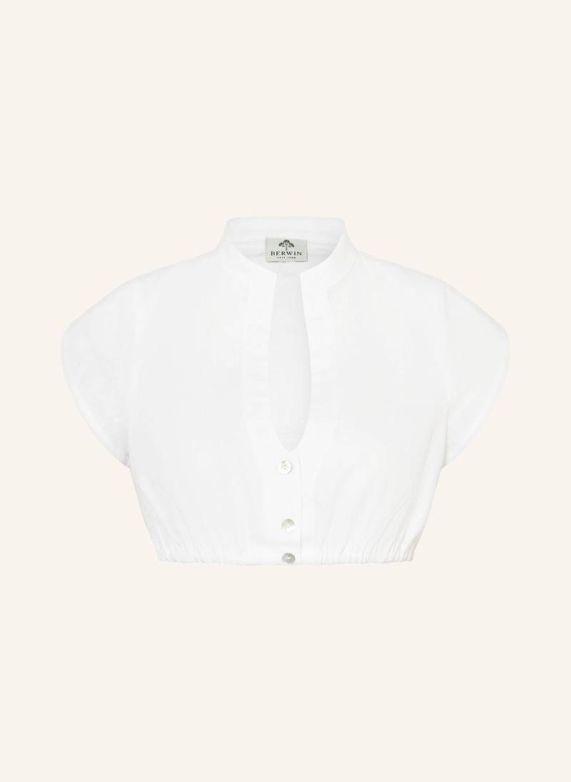 Berwin & Wolff Dirndlbluse Mit Leinen weiss von BERWIN & WOLFF