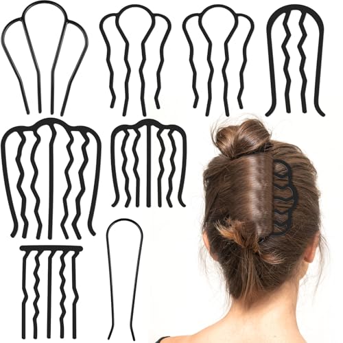 8 Stück U-Form Haarkämme für Frauen French Twist Hochsteckfrisur und Dutt Vintage Styling 5 Stil 8 Stück U-Form Haarkämme für Frauen French Twist Hochsteckfrisur und Dutt Vintage Styling 5 Stil von BESARME