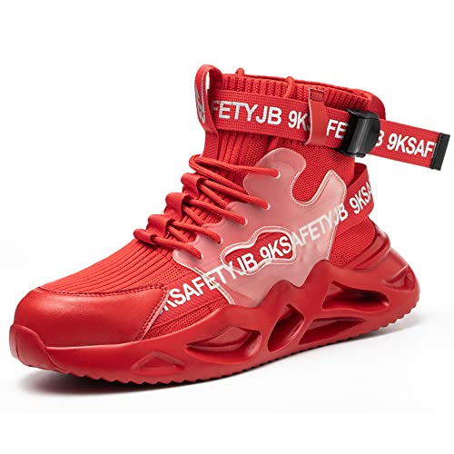 Arbeitsschuhe Herren Damen S3 Wasserdicht Sicherheitsschuhe Leicht Sportlich Sicherheitsstiefel Stahlkappe Schuhe von BESKEE