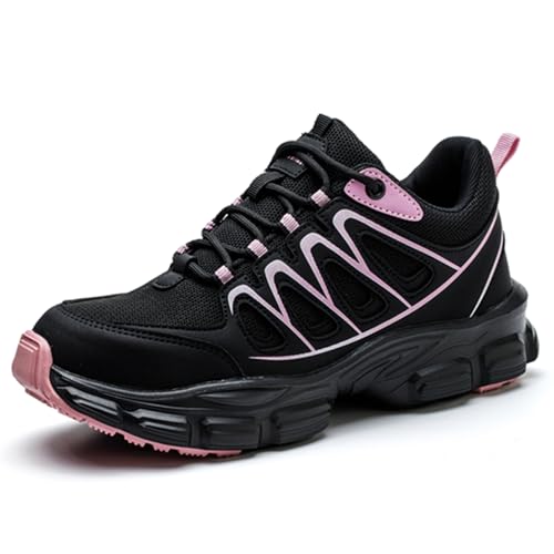 BESKEE Sicherheitsschuhe Damen Stahlkappe Durchtrittsicher Arbeitschuhe Leicht & Atmungsaktiv - Rutschfester Arbeitsschuhe für Handwerk, Pflege, Logistik (Größe 35-42) von BESKEE