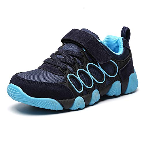 BESKEE Wanderschuhe Kinder Trekkingschuhe Outdoor Kinderschuhe Sportschuhe mit Klettverschluss für Jungen Mädchen 26-37 von BESKEE