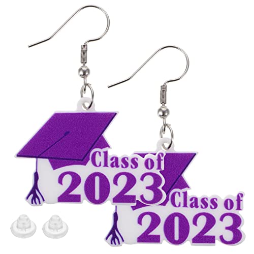 BESPORTBLE 1 2023 Gedruckte Ohrringe abschlussgeschenk Abschlussohrringe Tropfenohrringe 2023 Abschlussohrring Abschluss Thema Ohrringe Abschlussfeier Acryl Violett BESPORTBLE 1 2023 Gedruckte Ohrringe abschlussgeschenk Abschlussohrringe Tropfenohrringe 2023 Abschlussohrring Abschluss Thema Ohrringe Abschlussfeier Acryl Violett von BESPORTBLE
